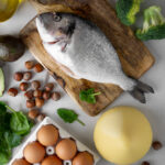 Dents solides Poisson viande et oeufs